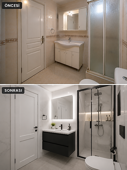 Özel Ölçü Banyo Dolabı ve Banyo Yenileme