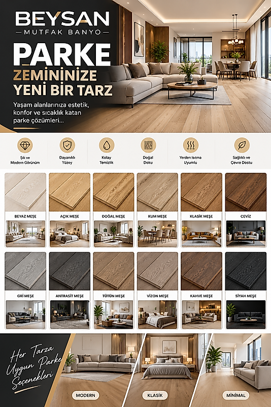 PARKE DÖŞEME VE LAMİNAT PARKE