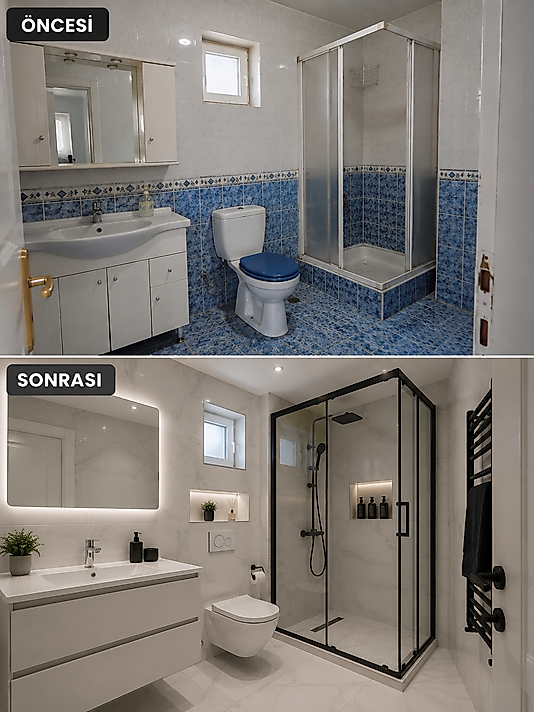 Küçük Banyo Dekorasyonu ve Yenileme Fikirleri
