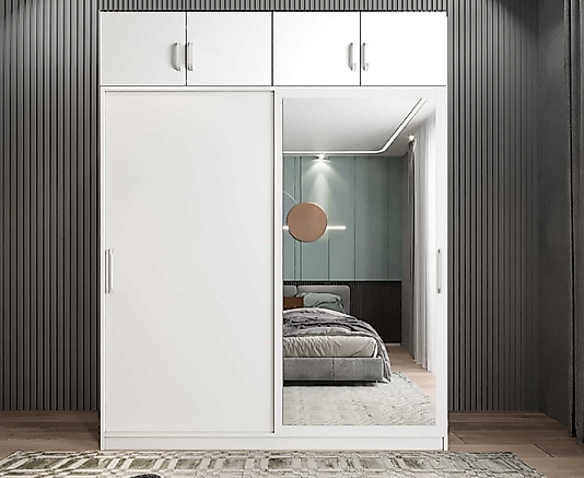 Gardırop Sürgülü ve Kapaklı ( Özel Ölçü Metretül)