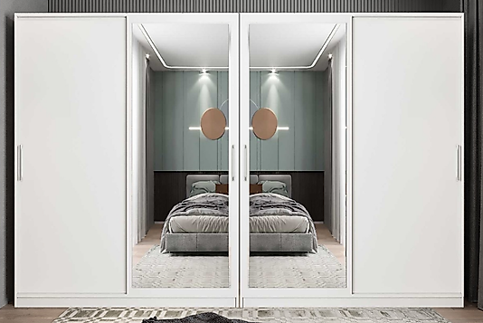 Gardırop Sürgü Kapak ( Özel Ölçü Metretül ) Beyaz