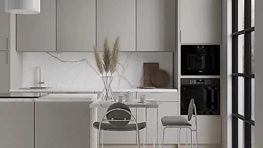 Parmak İzi Bırakmayan Mat Yüzey Mutfak Dolabı ( MAT YÜZEY) Özel Ölçü & Ücretsiz Keşif I Özel Ölçü Mutfak Dolapları